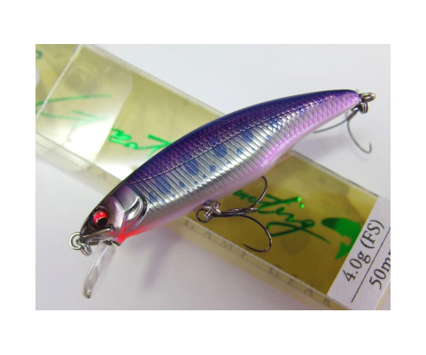 

Воблер Megabass GREAT HUNTING 50 FLAT SIDE (FS) col. M BLUE STREAM (арт.1234909933159)