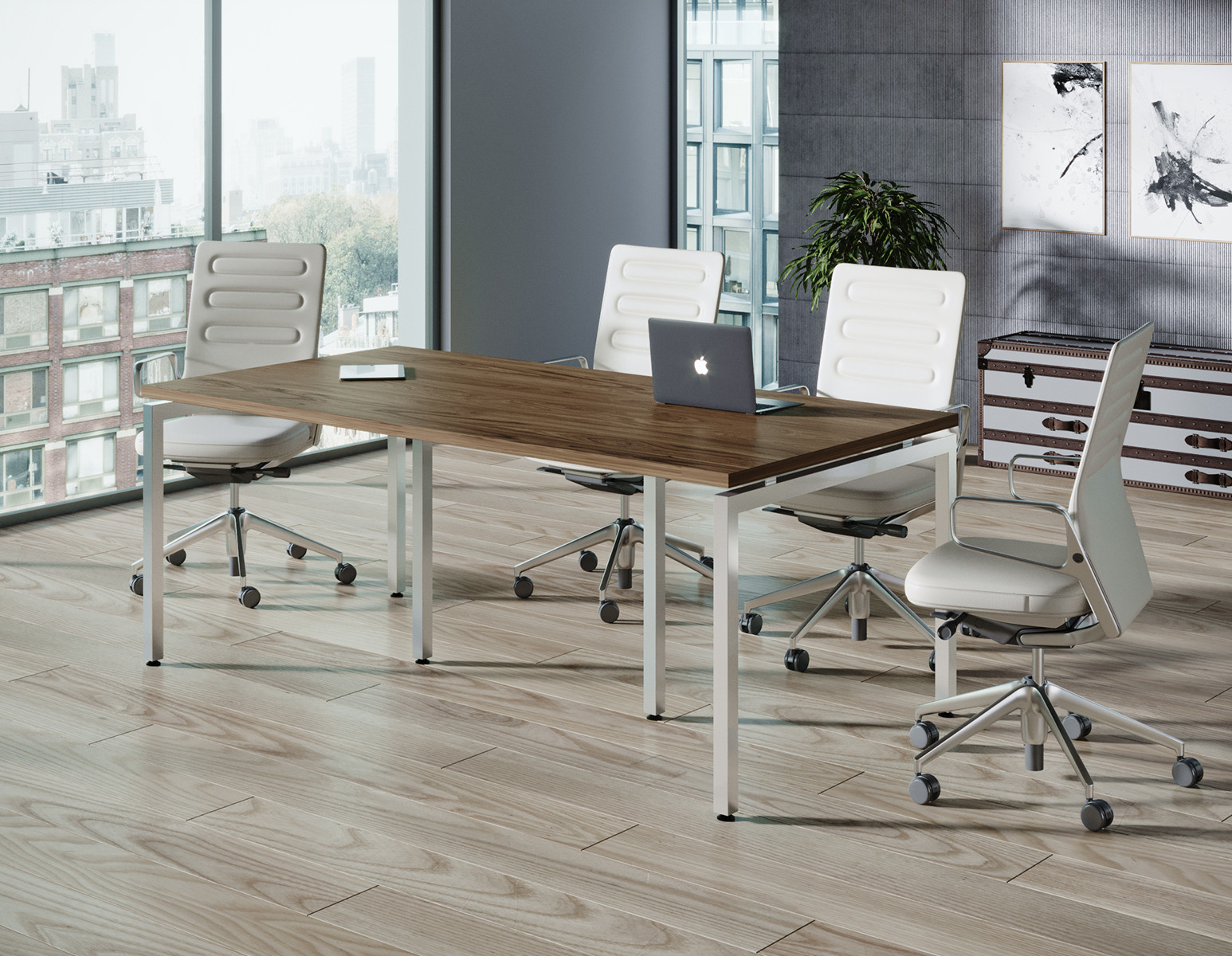 

Стол для переговоров Q-200 Loft Design Дуб Палена