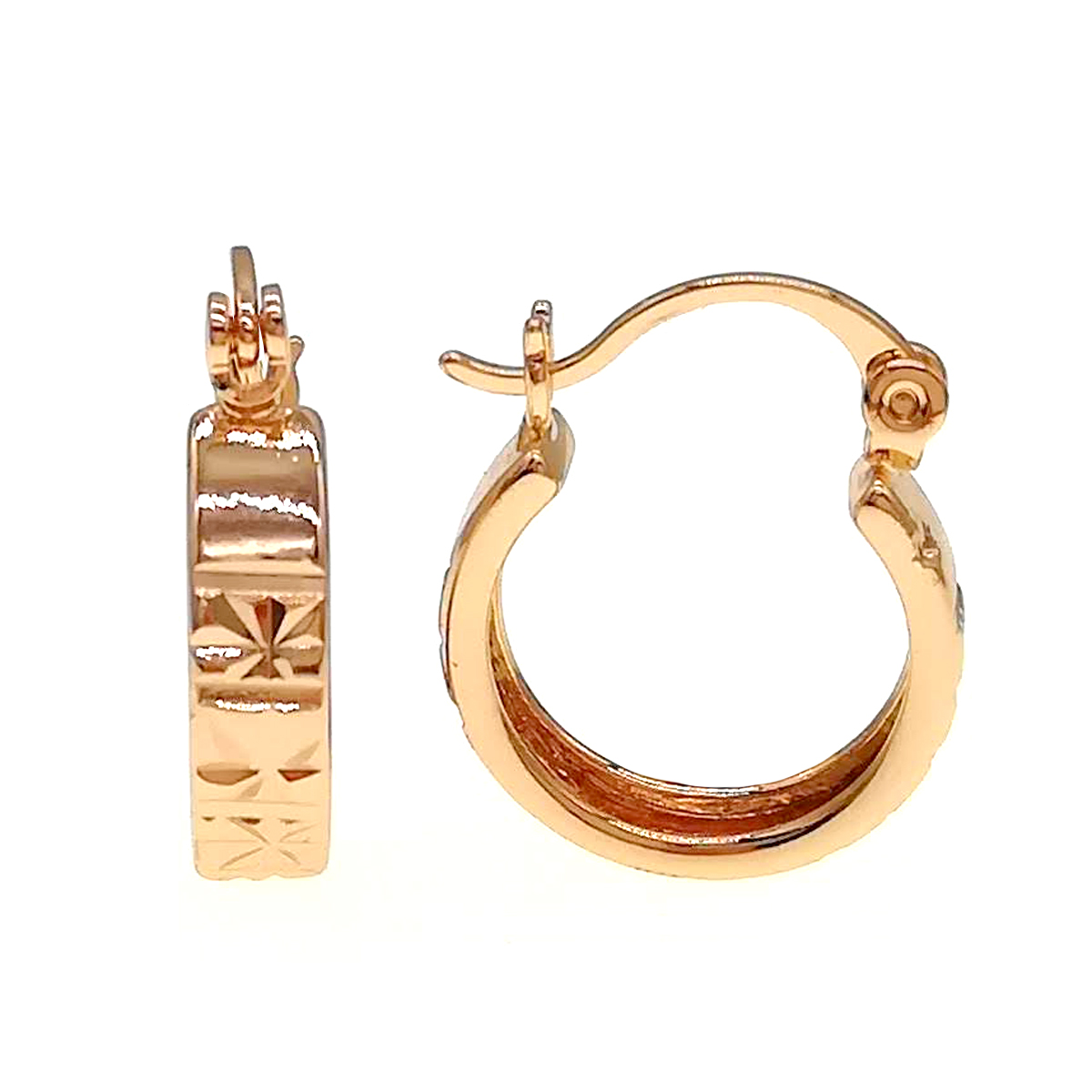 

Серьги Xuping из медицинского золота, позолота 18К, 24309