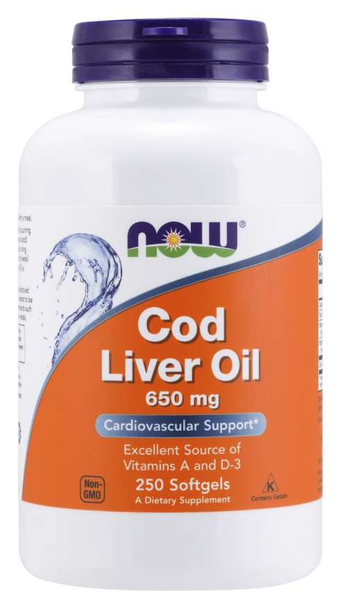 

Специальный продукт NOW Cod Liver Oil 650 mg Softgels 250 капсул (4384302679)