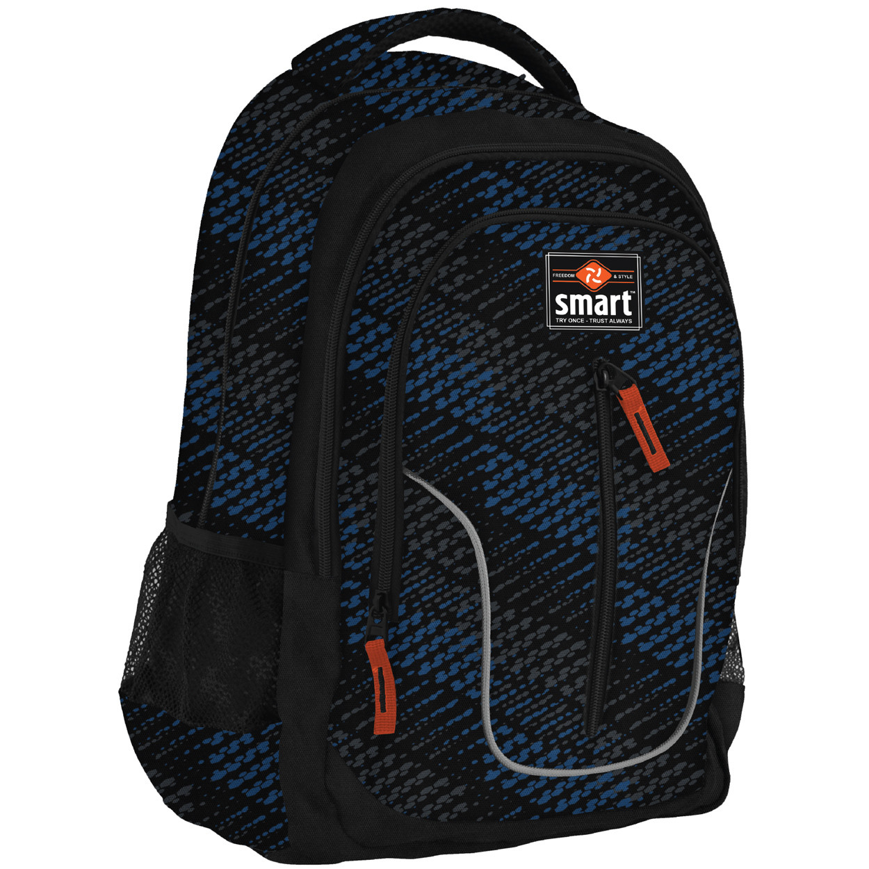 

Рюкзак школьный SMART 558632 TN-07 Global чёрный/тёмно-синий