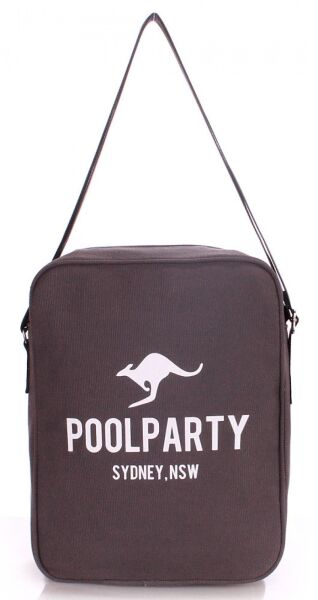 

Сумка-планшет через плечо Poolparty коричневая