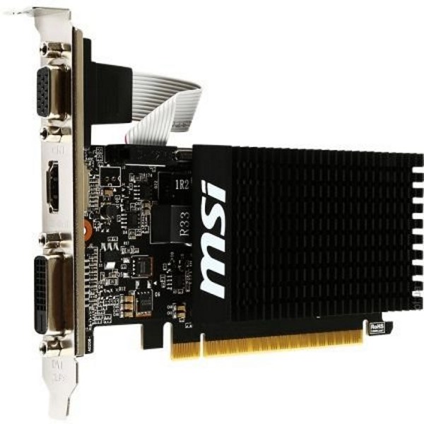 

Відеокарта MSI GeForce GT 710 1GB GDDR3 (64bit) (954/1600) (DVI, HDMI, VGA) (GT 710 1GD3H LP)