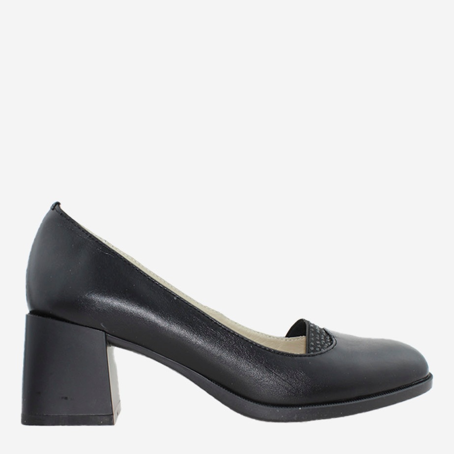 Акція на Жіночі туфлі зі шкіри Mane Shoes Rm300 37 23.5 см Чорні від Rozetka