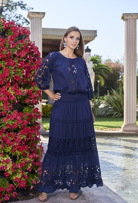 

Пляжная юбка длинная в пол Fresh Cotton 2722 F-5C  Синий, Пляжная юбка длинная в пол Fresh Cotton 2722 F-5C One Size Синий