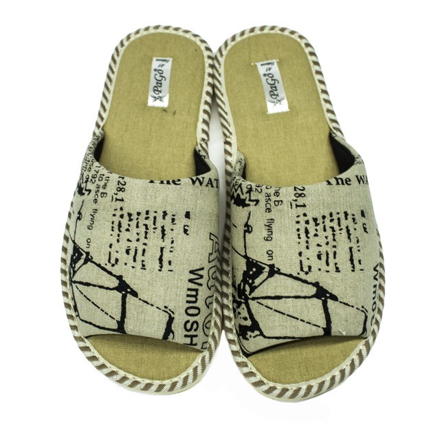 

Комнатные тапочки Pago STYLE Лен M25-06 47 Бежевые