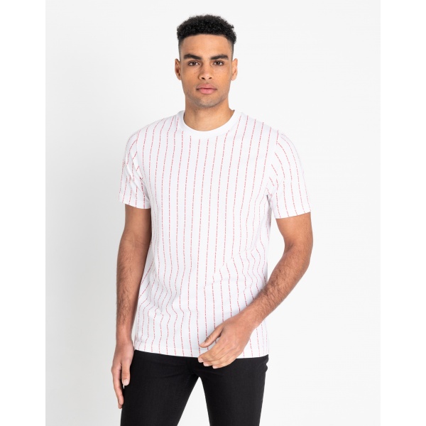 

Футболка Lee Branded Stripe Tee Regular Fit Белый L-00