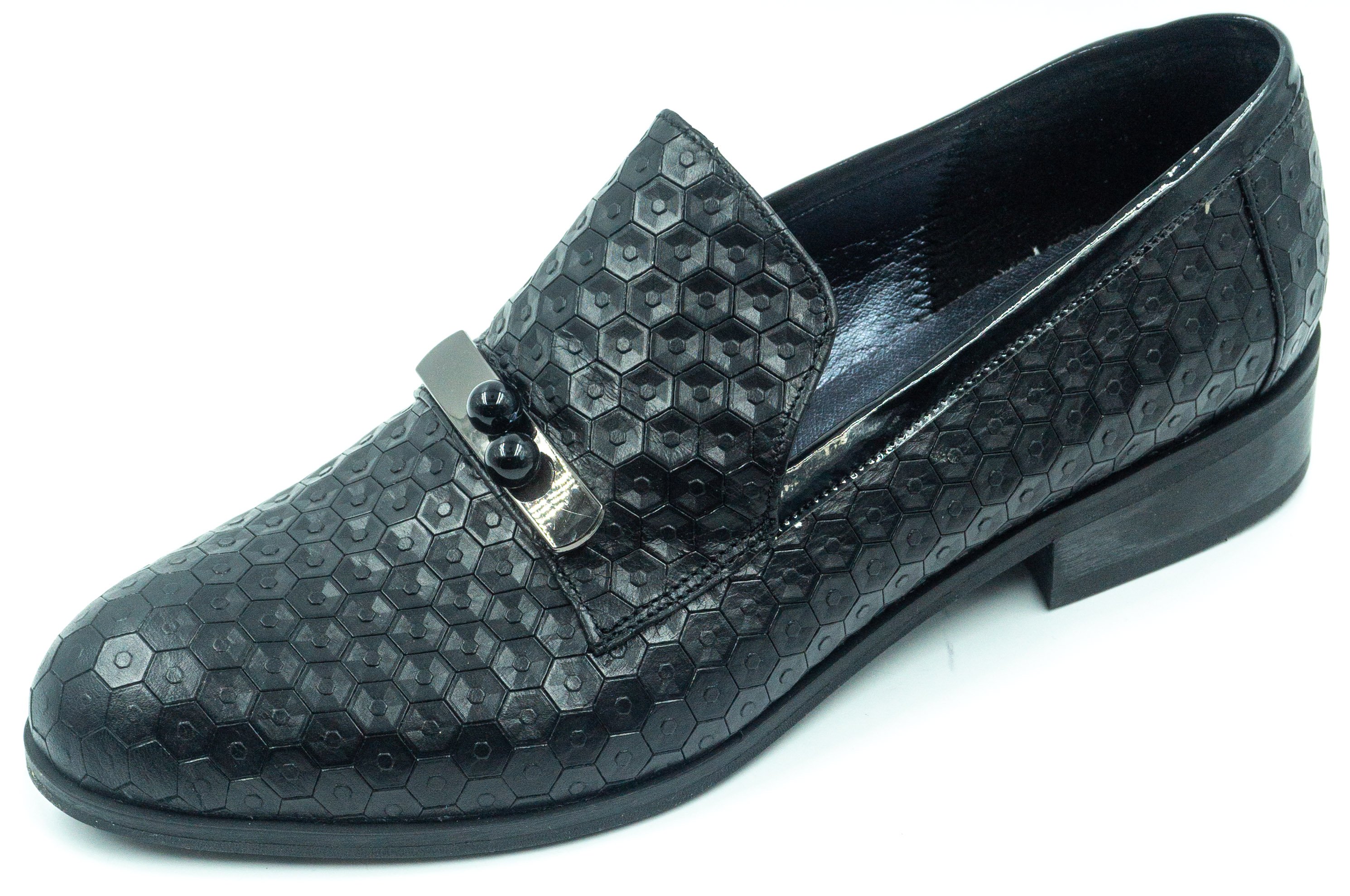 

Лоферы Joulie 218 чорн.пітон. 38