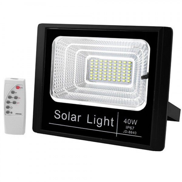 

Прожектор Solar Light JD-8840 40W SMD, IP67, солнечная батарея , пульт ДУ, встроенный аккумулятор