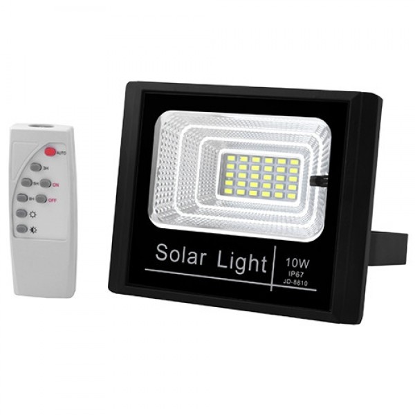 

Прожектор Solar Light JD-8810 10W SMD , IP67, солнечная батарея , пульт ДУ, встроенный аккумулятор