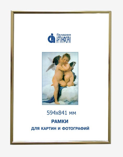 

Фоторамка Галерея Артинформ Алюминий 59.4 х 84.1 см золотистая глянцевая