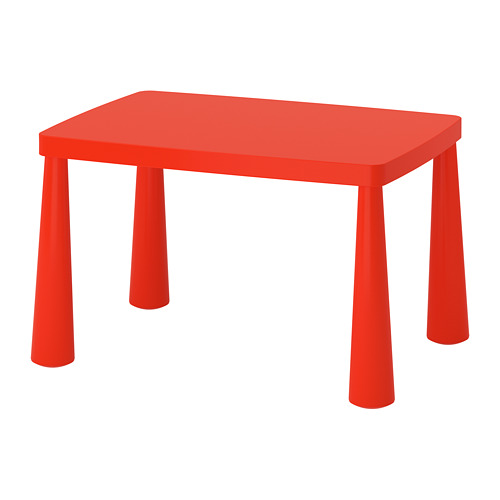 

Дитячий стіл для дому і вулиці Ikea Mammut червоний