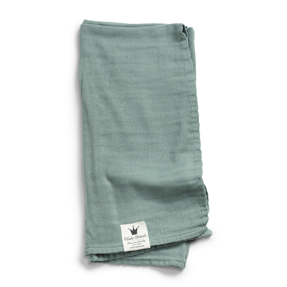 

Дитячий літній бамбуковий плед Elodie Details Mineral Green 80х80 см.