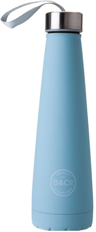 

Термобутылка Summit B&Co Conical Bottle Flask Rubberized Duck Egg Blue 450 мл