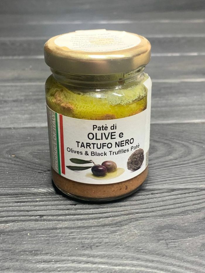 Трюфельная паста Gemignani Tartufi с черными оливками с/б 80г – купить ...