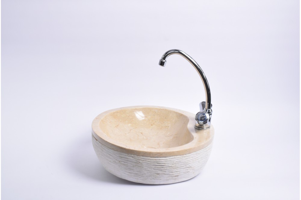 

Кам'яний умивальник CREAM Industar s23-973-4 45 х 40 см Овальний