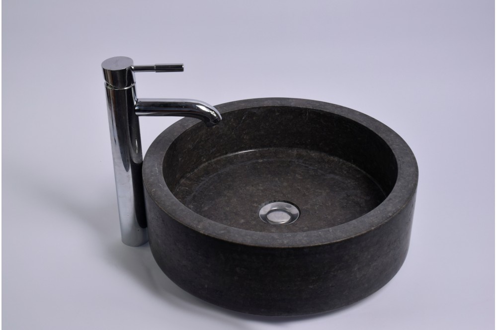 

Умивальник з каменю BLACK Industar s21-879-6 40 см Круглий