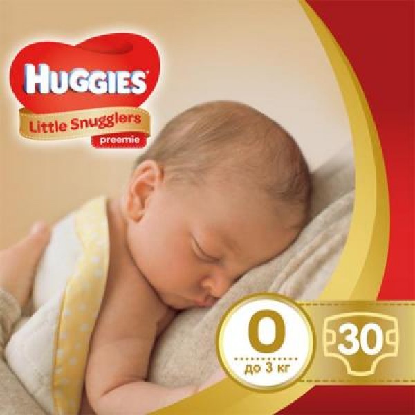 

Подгузник Huggies Little Snugglers (до 3 кг) 30 шт (36000673302)
