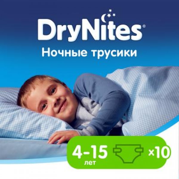

Подгузник Huggies DryNites для мальчиков 4-7 лет 10 шт (5029053527574)