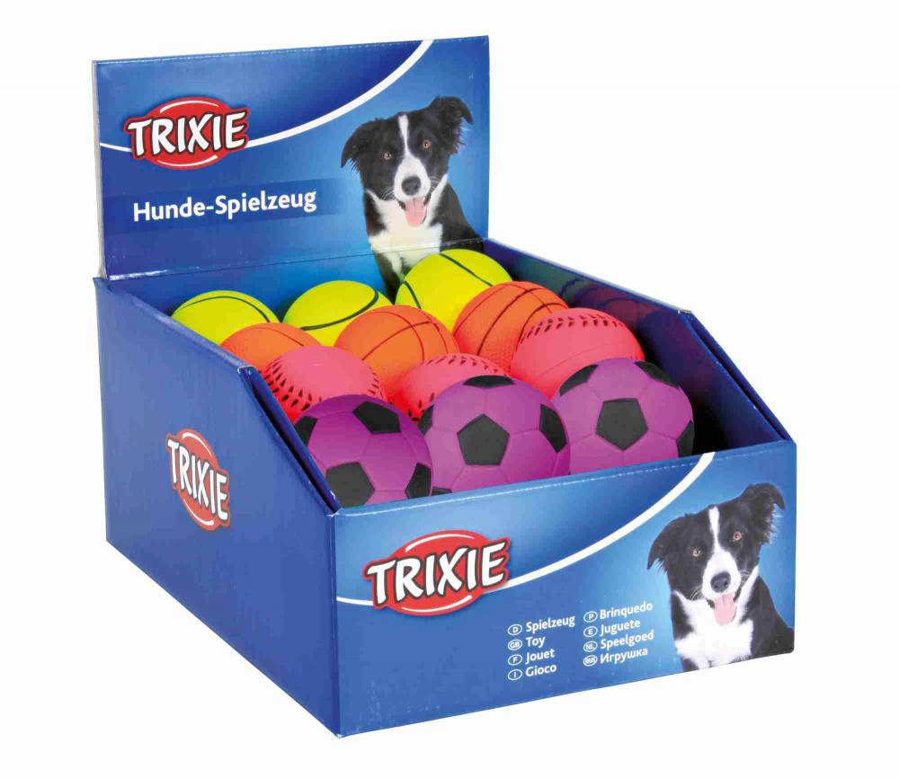 

Набор игрушек для собак Trixie Мячи неоновые 6см 24шт (TX-3443)