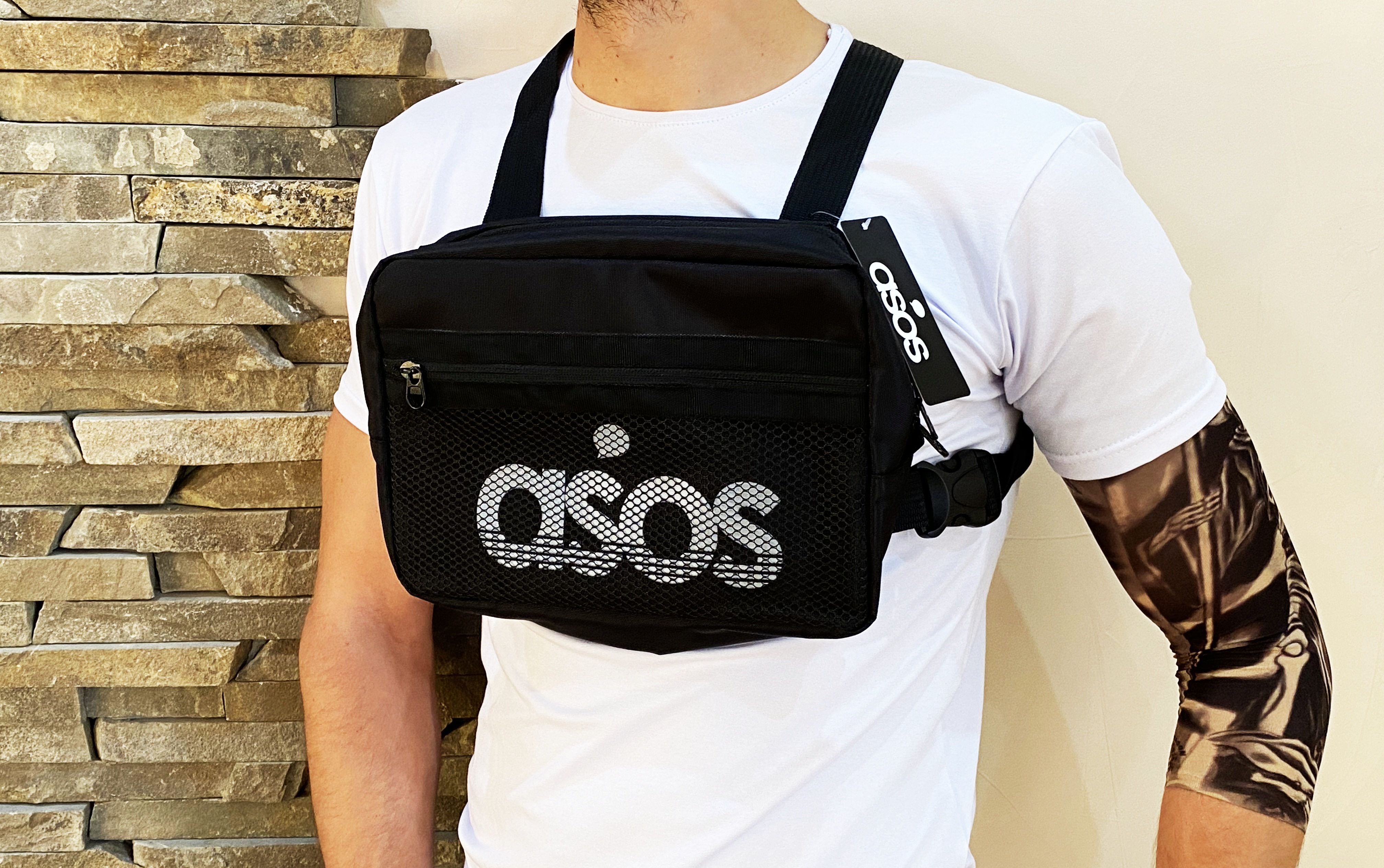 

Сумка-жилет (chest rig) Asos черная (R12)