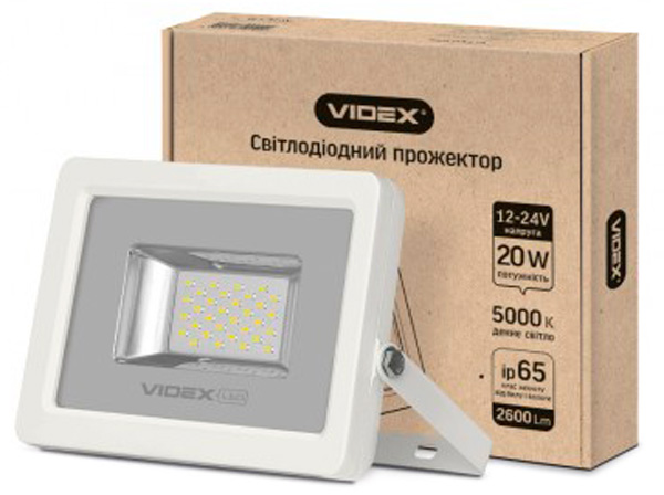 

Прожектор VIDEX PREMIUM 20W 5000K 12-24V (24968)