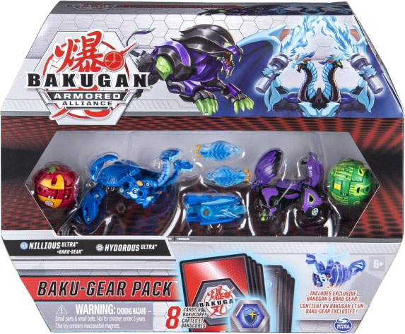 

Игровой набор Spin Master Bakugan Armored Alliance Боевой из четырех бакуганов с оружием Ниллиус и Гидориус (SM64444-1) (778988298336)