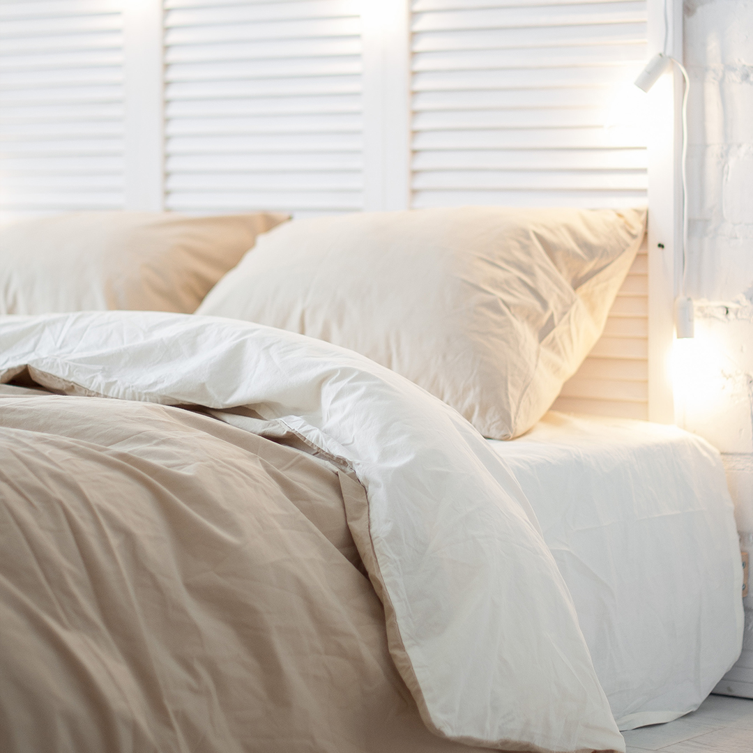 

Комплект постельного белья из поплина "Вдохновение". Размер 2-спальный, простынь на резинке, для евро-подушки