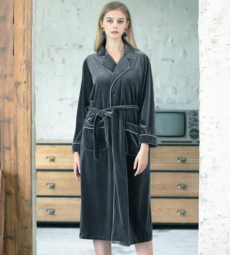 

Халат домашний женский Soft, серый Berni Fashion (XL) Серый