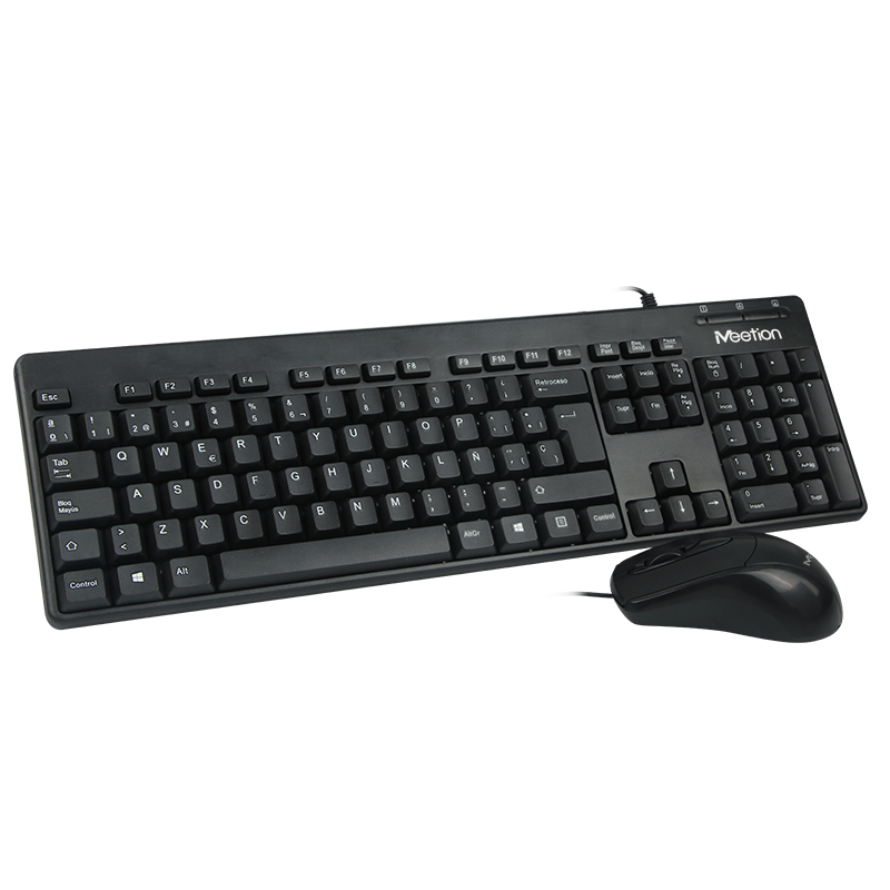 

Комплект беспроводной MEETION 2in1 Клавиатура и мышь USB Corded MT-AT100 RU / EN раскладки Black