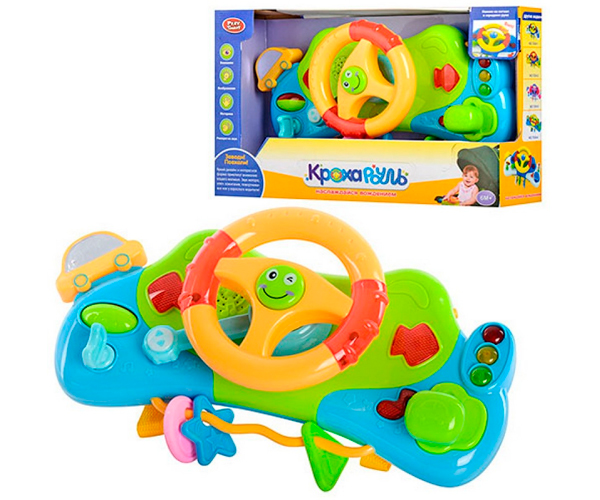 

Детский Кроха-руль автотренажер 7324 с креплением на коляску PlaySmart