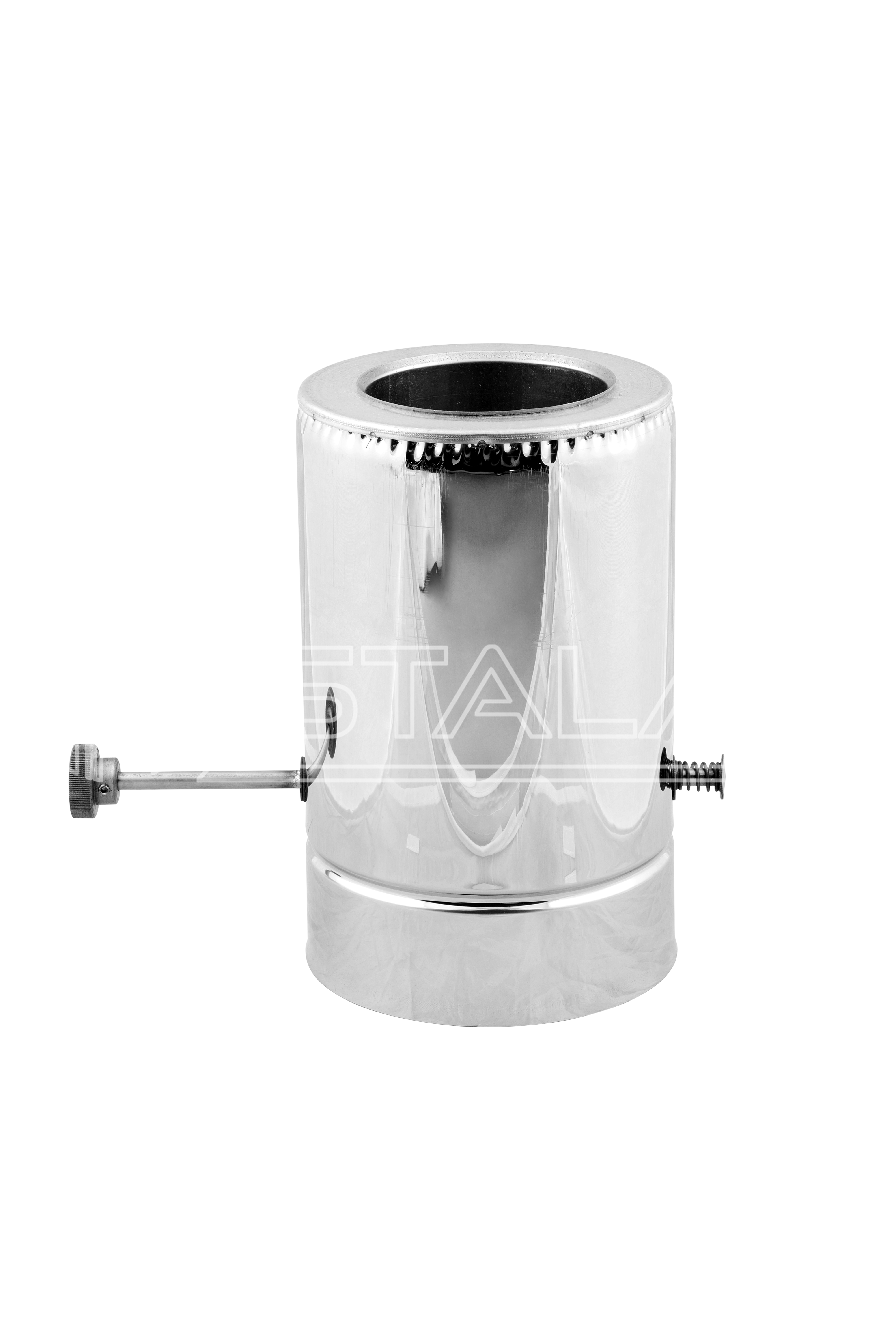 

Кагла двустенная STALAR Standart thermo AISI 304 нерж/нерж диаметр Ø180/250 толщина 0,8 мм