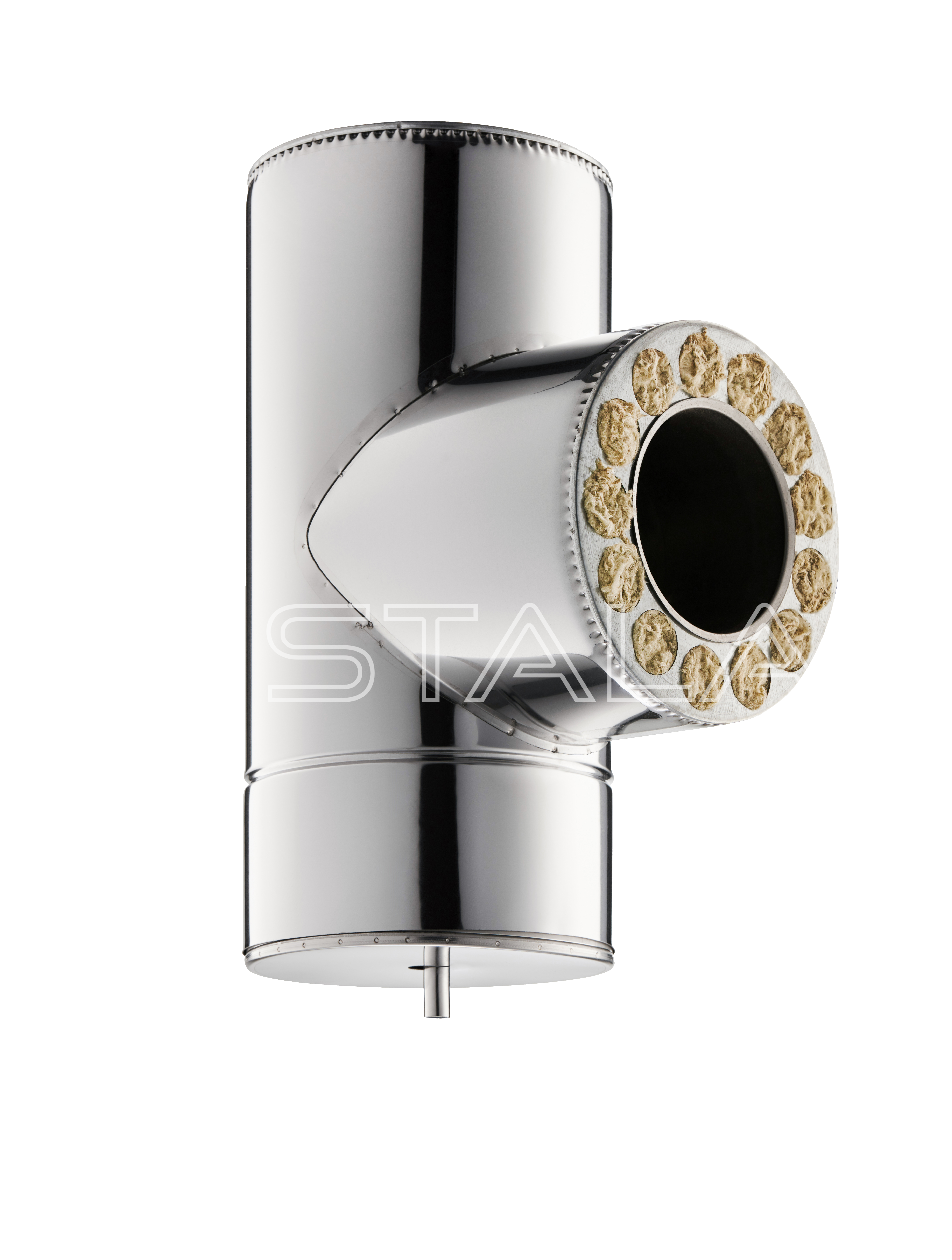 

Тройник двустенный 90° STALAR Premium thermo AISI 321 нерж/нерж диаметр Ø300/360 толщина 1 мм