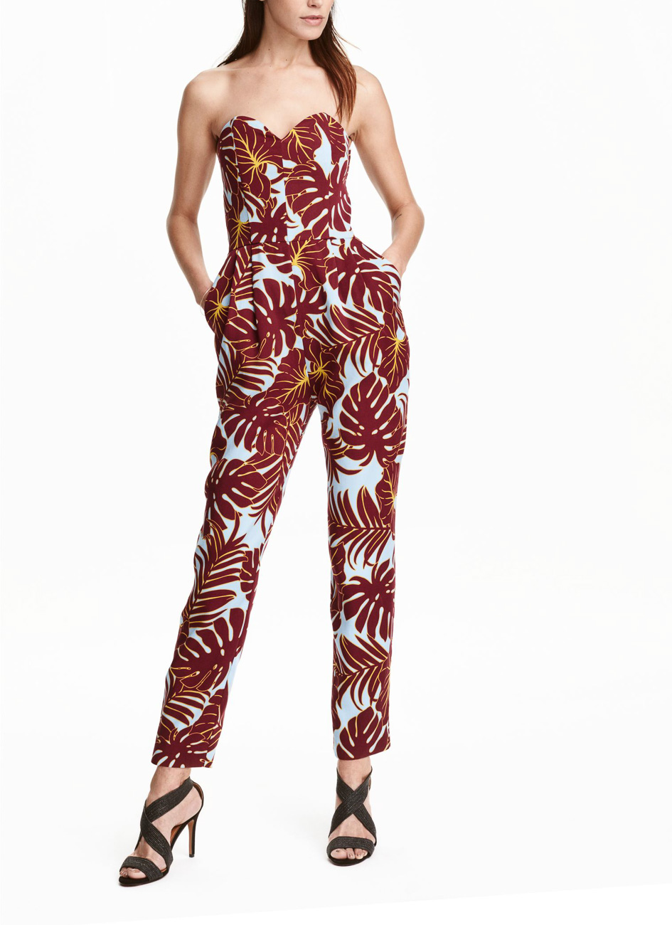 

Комбинезон H&M Ж1039773 цвет бордовый S