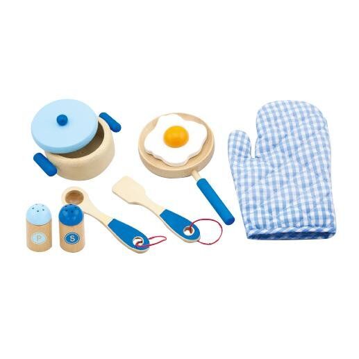 

Игровой набор Viga Toys "Маленький повар", голубой (50115)