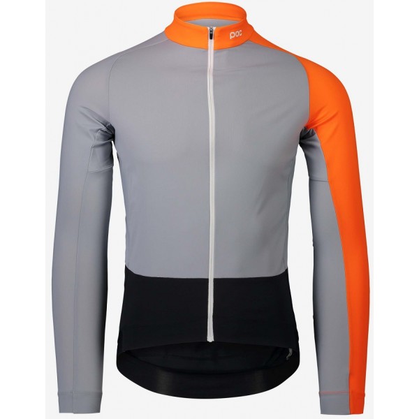 

Велоджерси POC Essential Road Mid LS Jersey M Серый-Оранжевый