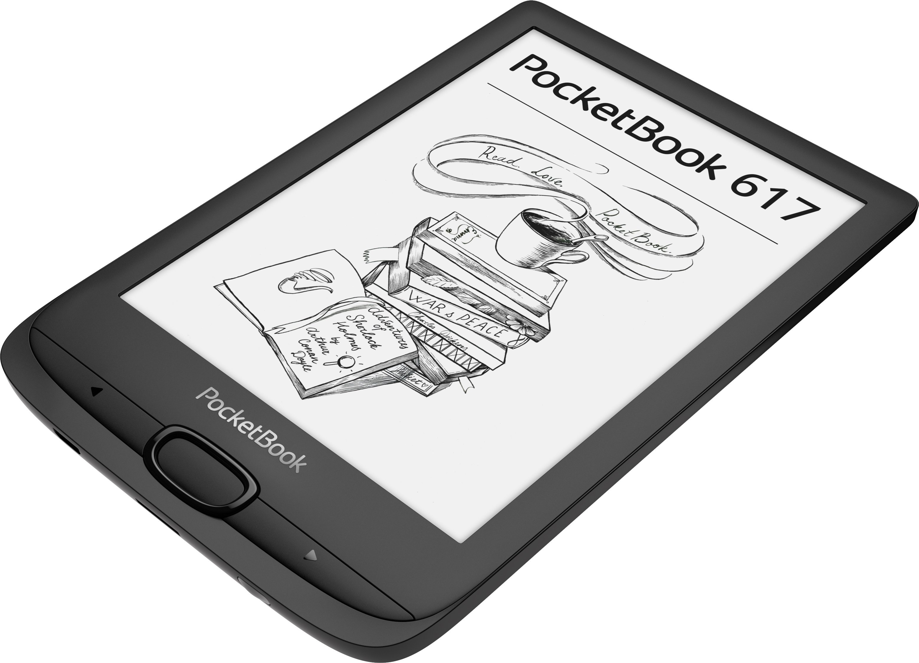 Электронная книга PocketBook 617 Ink Black (PB617-P-CIS) [68129] – фото,  отзывы, характеристики в интернет-магазине ROZETKA от продавца: Geekon |  Купить в Украине: Киеве, Харькове, Днепре, Одессе, Запорожье, Львове