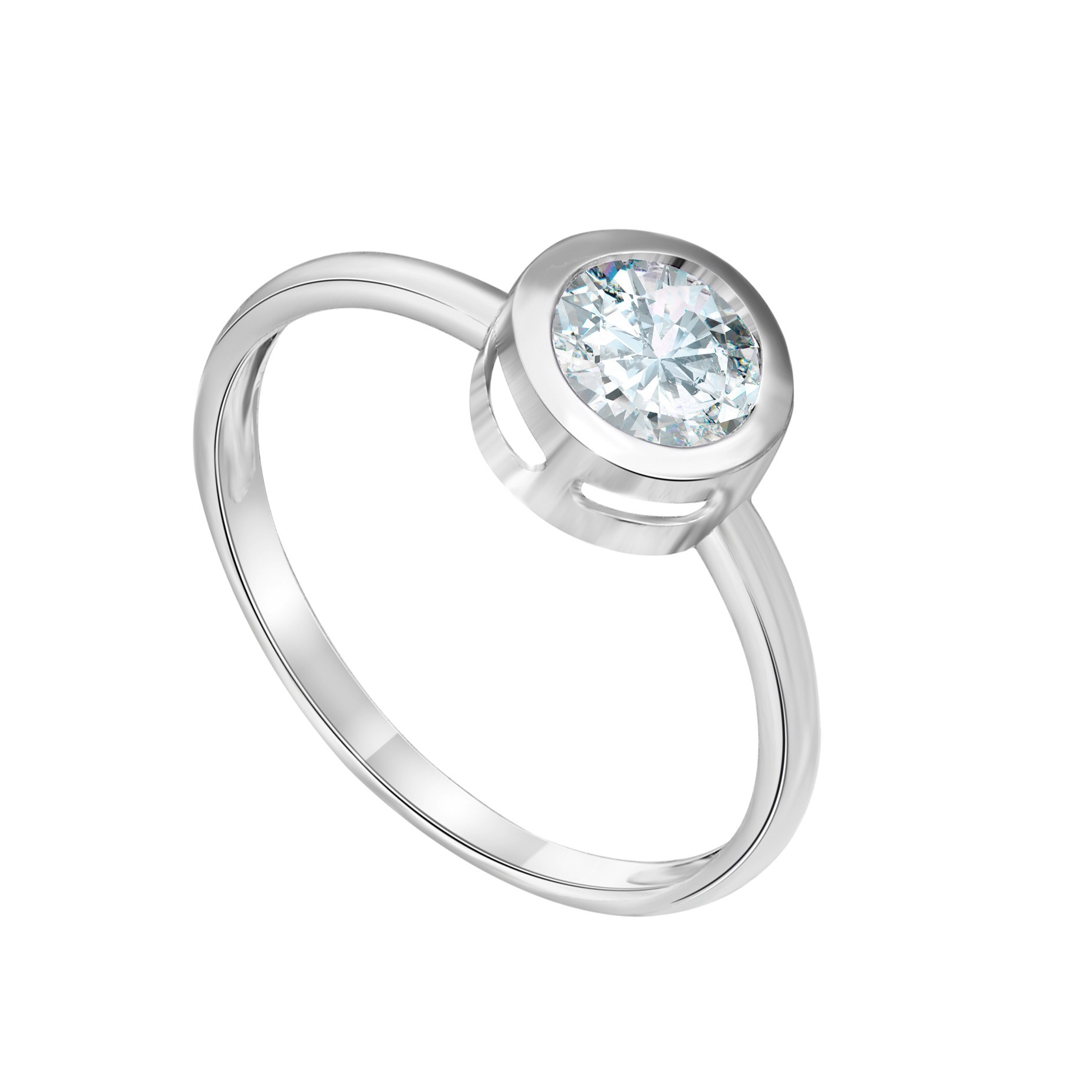 

Серебряное кольцо HARMONY с00393 18 бел.