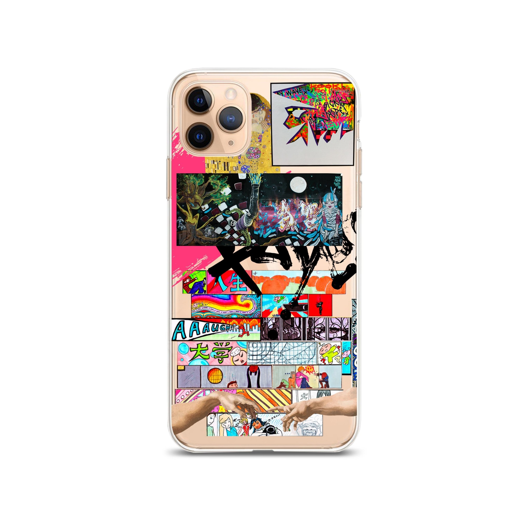 Силиконовый прозрачный чехол для iPhone 11 Крутой дизайнерский принт ...