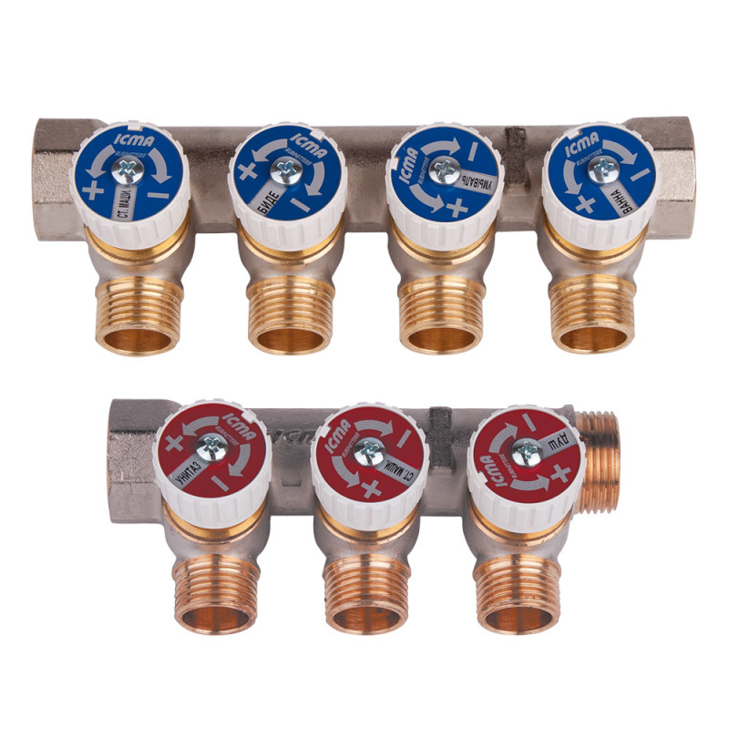 

Коллектор 1"х3 Под Фитинг 24Х1,5 Icma 228