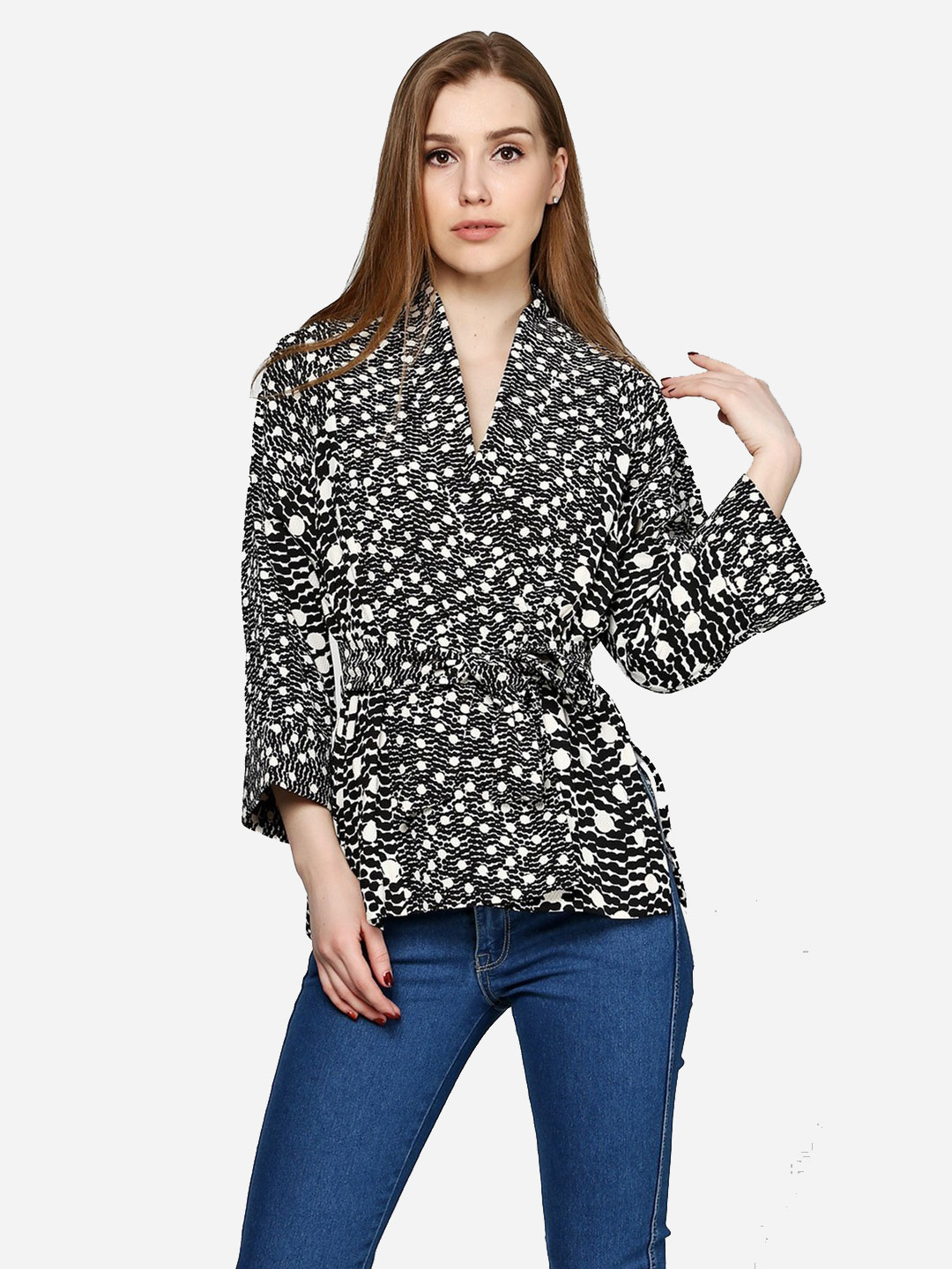 

Жакет H&M 3060442 36 Черный с белым