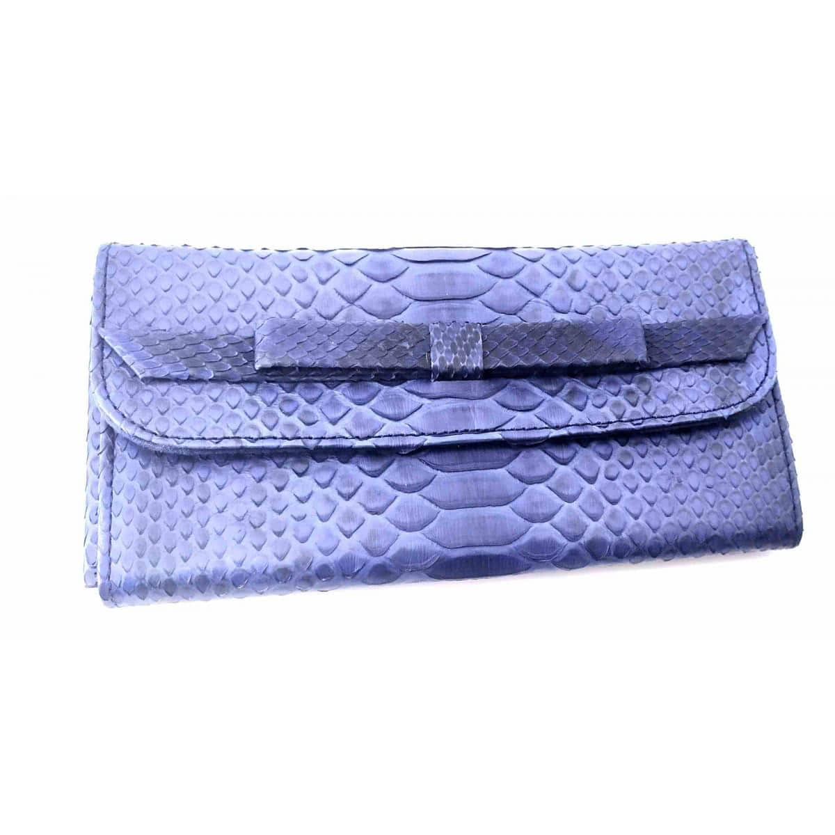 

Кошелек Из Кожи Питона 20X10X3 См 32642A Синий