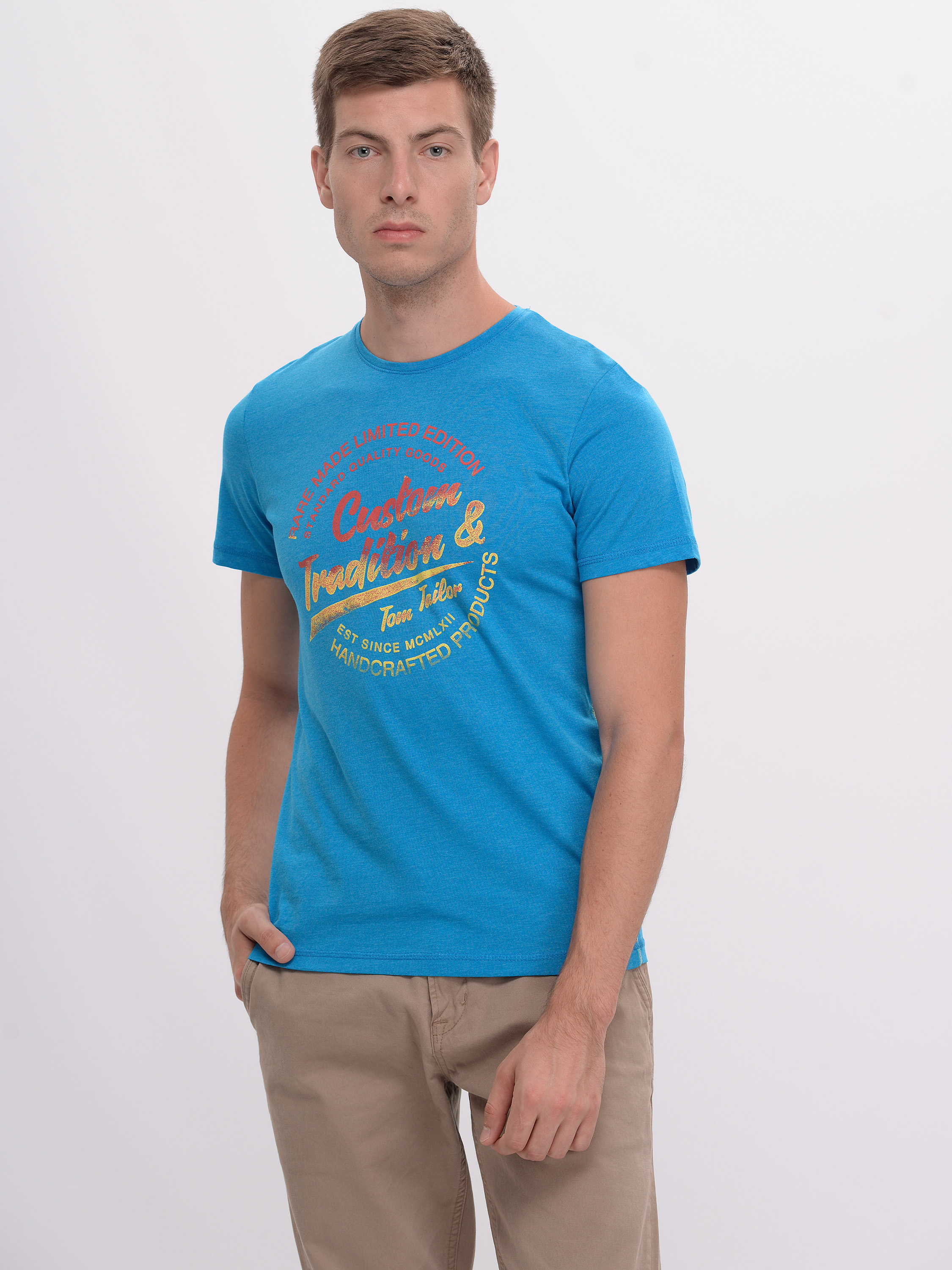 

Футболка Tom Tailor tom01120127 XL Голубая