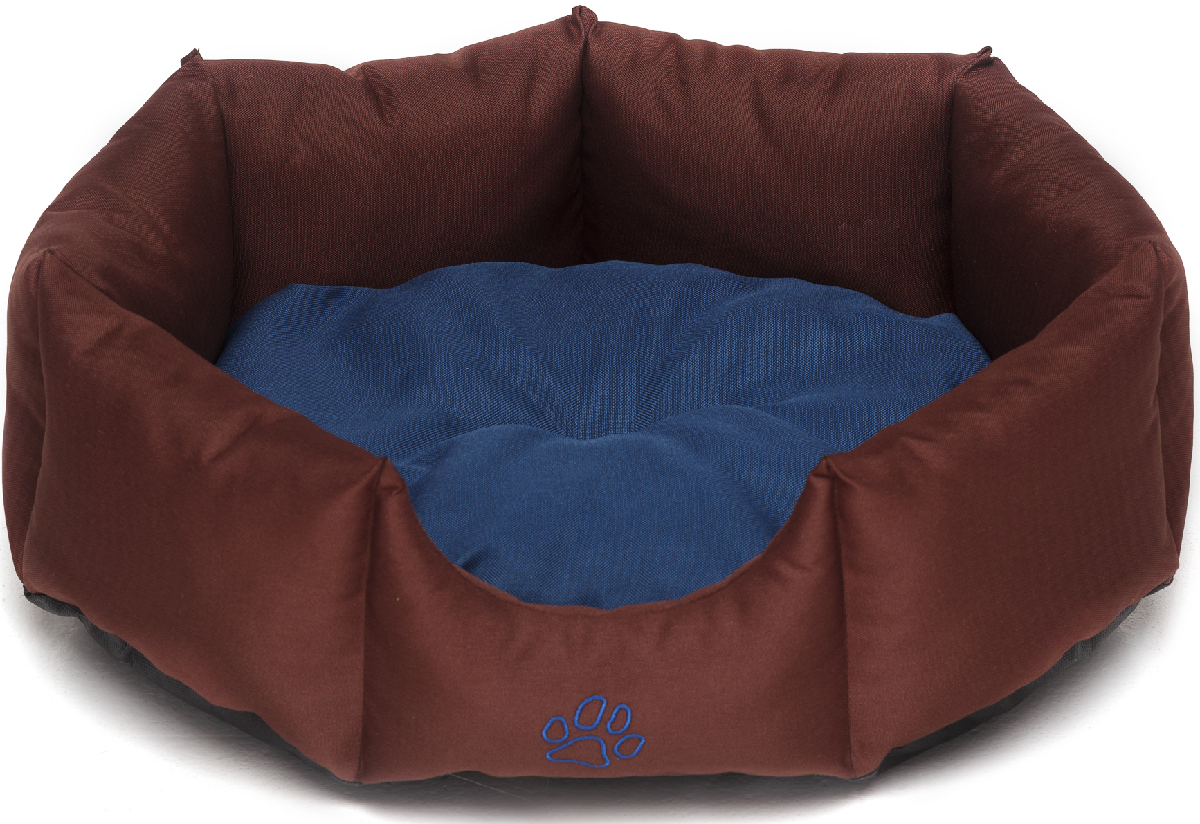 

Лежак для собак Noble Pet Maverick 60x40x16 см Коричнево-синий (M2105)