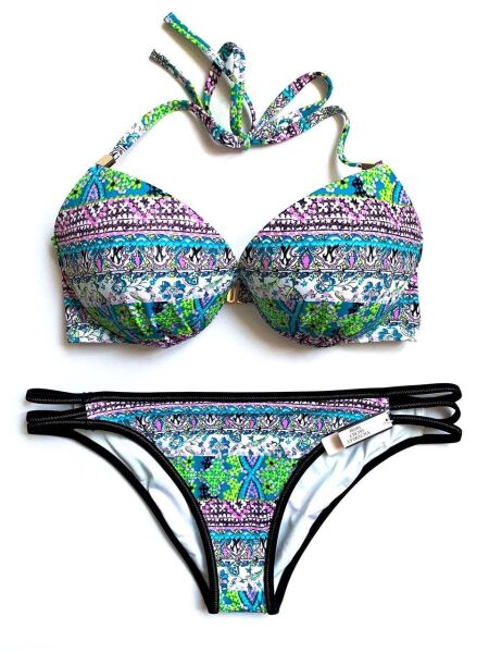 

Купальник Victoria's Secret с чашками L(80D) Голубой