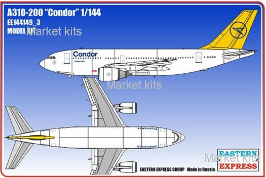 

Пассажирский самолет Airbus A310-200 "Condor" 1:144 Eastern Express (EE144149-03)