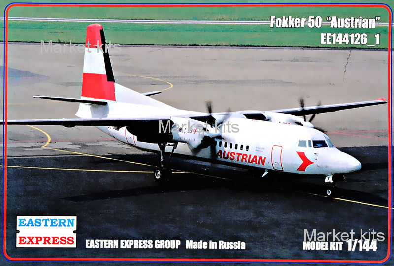 

Пассажирський самолет Fokker 50 Austrian 1:144 Eastern Express (EE144126-01)
