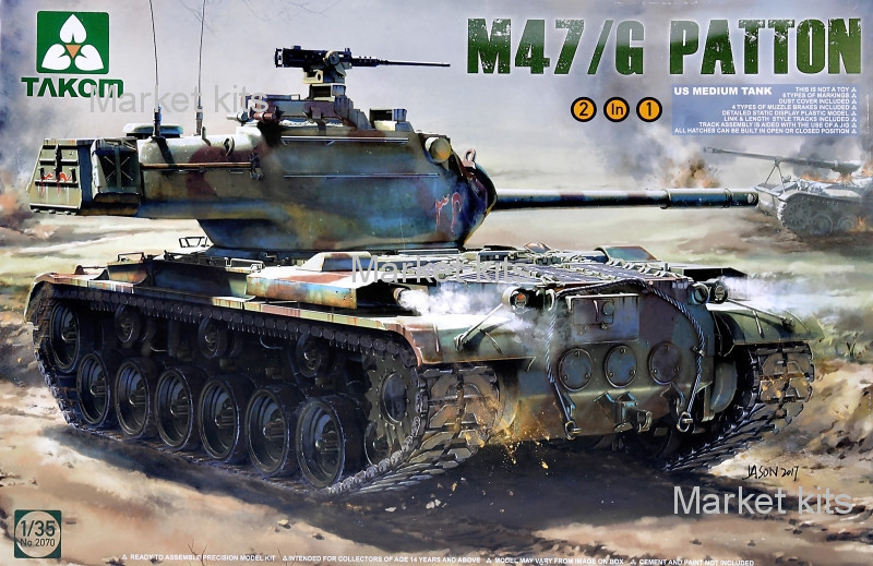

Американский тяжелый танк M47/G 2 1:35 Takom (TAKOM2070)