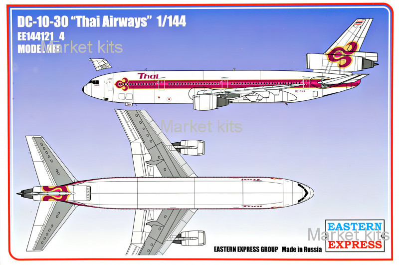 

Пассажирский самолет DC-10-30 авиакомпании "Thai Airways" 1:144 Eastern Express (EE144121-04)