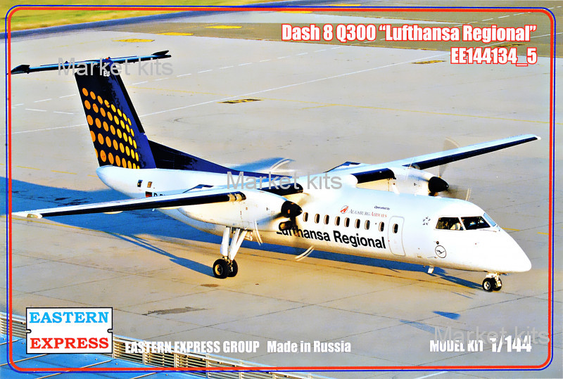 

Пассажирский самолет Dash 8 Q300 "Lufthansa Regional" 1:144 Eastern Express (EE144134-05)